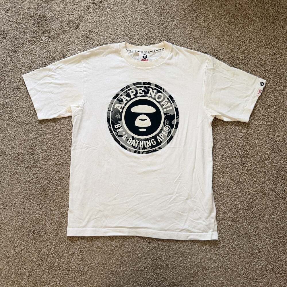 AAPE By A Bathing Ape AAPENOW Camo Moonface T Shirt